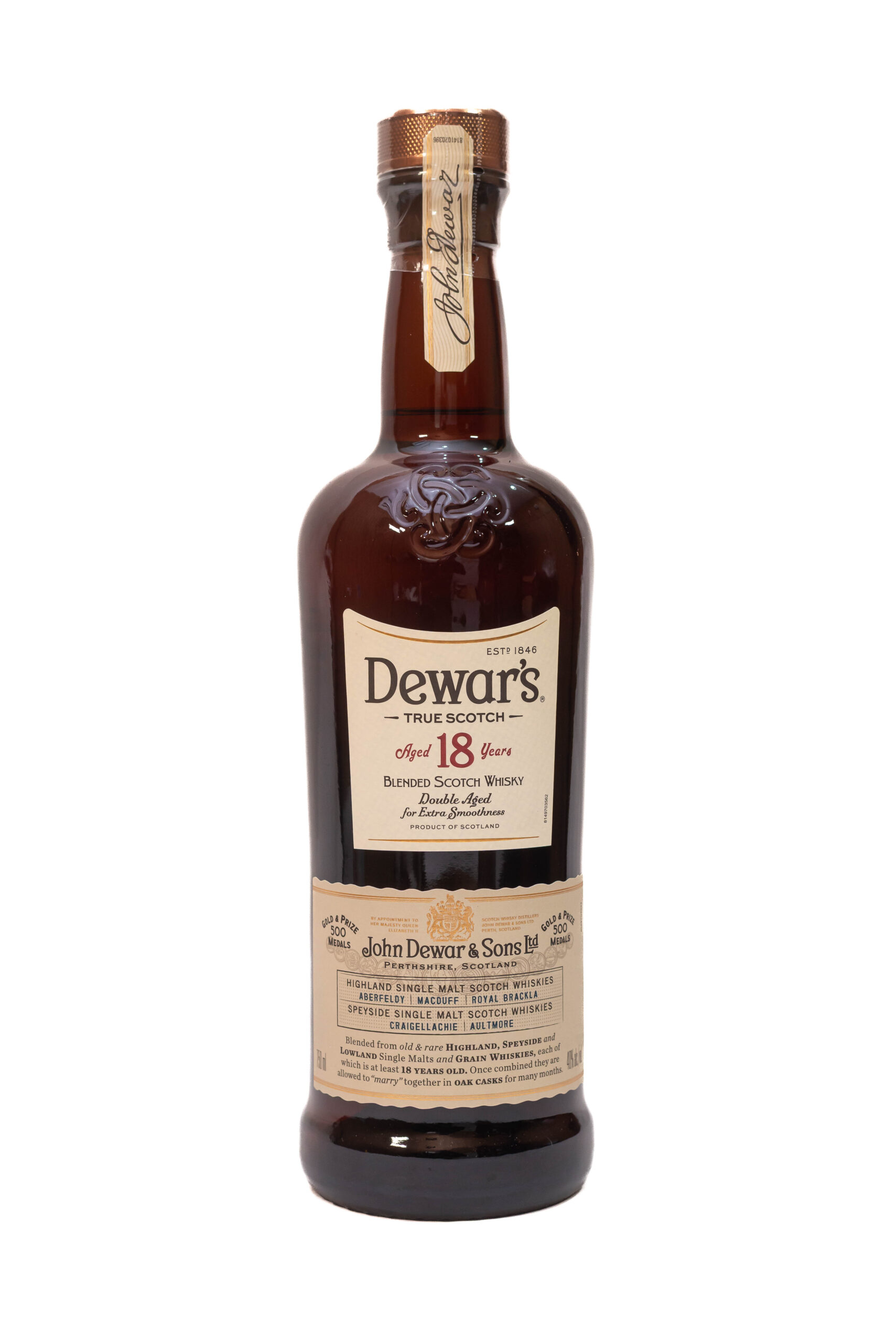 dewars-18-year-old-1.jpg Dewar's 18 Year Old (70cl) - Image 1