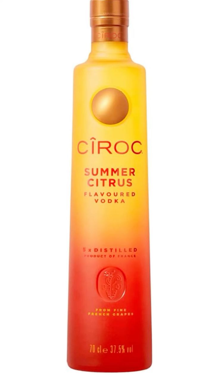 Ciroc summer citrus flavoured vodka 37_5% vol 70cl Flirt Vodka Citrus (70cl) - Image 1