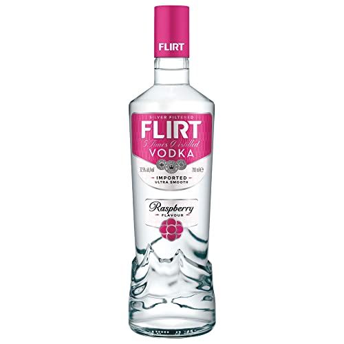 Flirt Raspberry Flavoured Vodka 70cl, Ideal for Cocktails and Mixed Drinks, 37_5 percent ABV (1) Flirt Vodka Raspberry (70cl) - Image 1