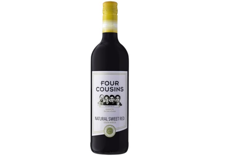 Four Cousins Natural Sweet Red (750ml) - Biltong St Marcus Four Cousins Sweet Red - Image 1