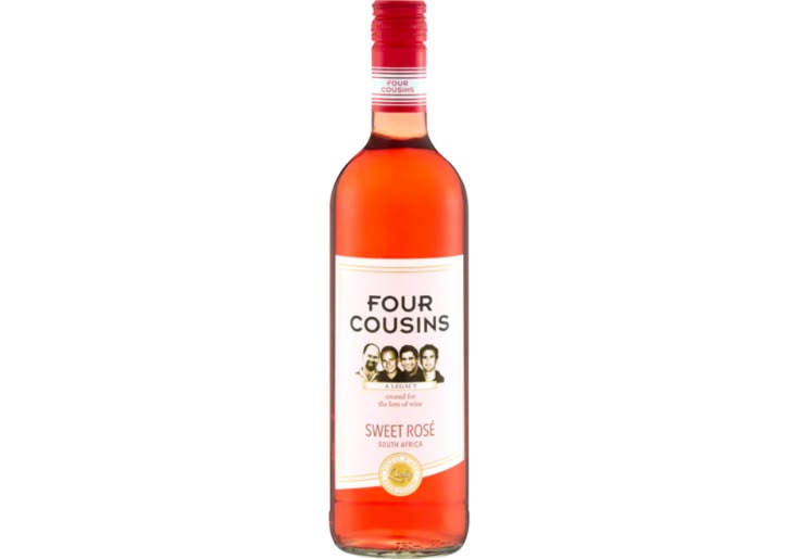 Four Cousins Natural Sweet Rosé (750ml) - Biltong St Marcus Four Cousins Sweet Rosé (75cl) - Image 1