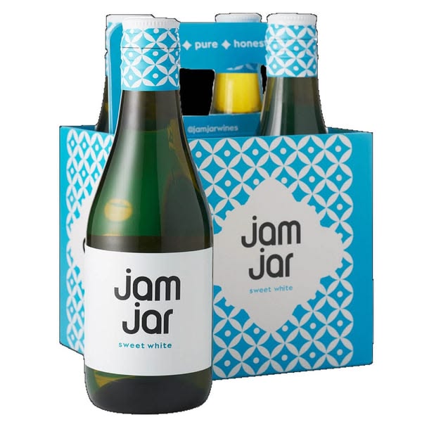 Jam Jar Wine Sweet White Wine 2019 4pk 748ml Jam Jar Sweet White (75cl) - Image 1
