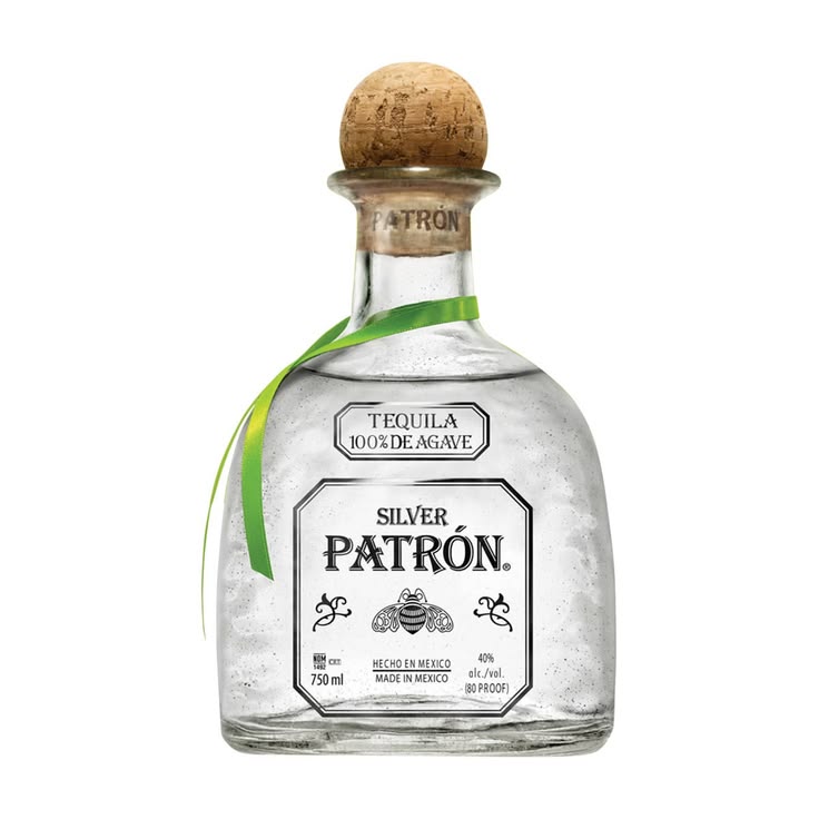 Patron Silver Tequila 40% 75cl_750ml - Gold Patrón Silver (75cl) - Image 1
