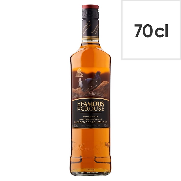The Famous Grouse Smoky Black Blended Scotch Whisky 70cl The Famous Grouse (70cl) - Image 1